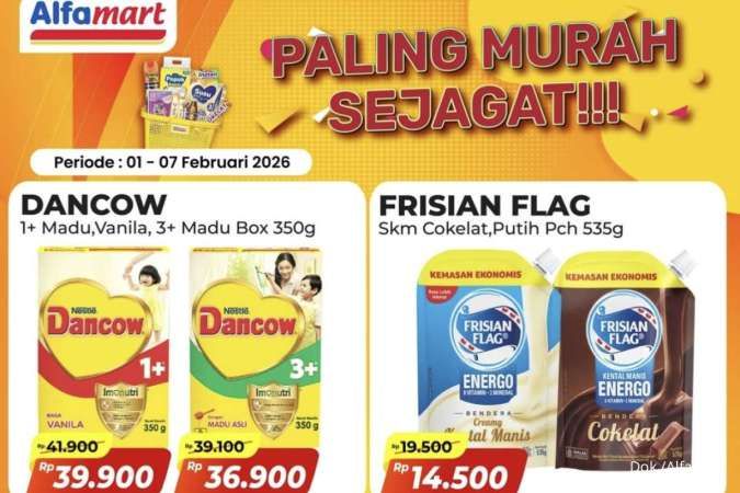 Promo Alfamart Paling Murah Sejagat 1-7 Februari 2026, Frisian Flag SKM Rp 14.500