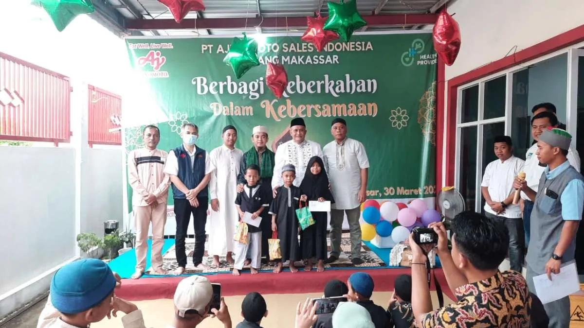 Grup Ajinomoto Indonesia Berikan Santunan ke Anak Yatim dan Buka Puasa Bersama