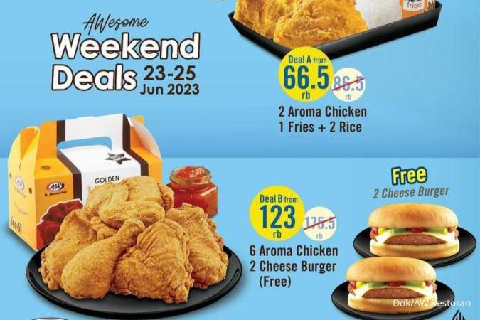 Diskon Paket Aroma Chicken di Promo AW Restoran Edisi Weekend Akhir Juni 2023