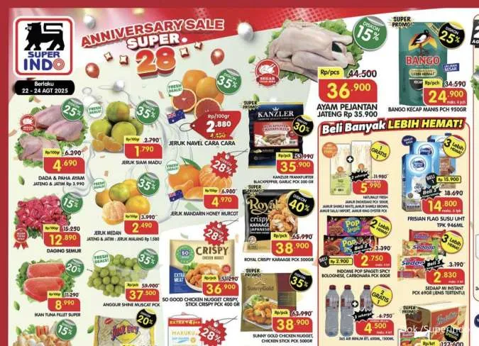 Katalog Promo JSM Superindo Diskon hingga 40% Periode 22-24 Agustus 2025