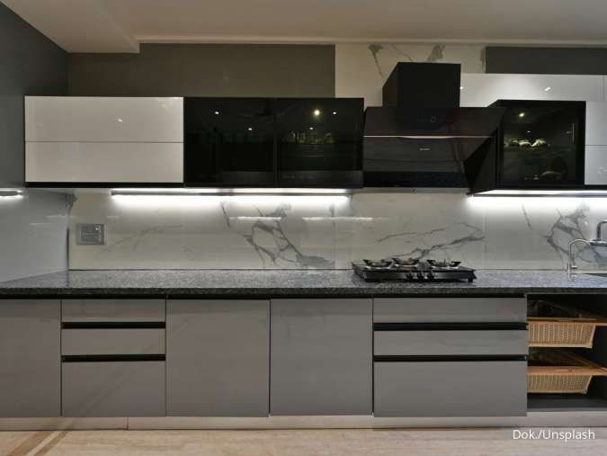 6 Cara Hemat Ubah Dapur Warna Abu-abu Menjadi Lebih Segar tanpa Renovasi Besar