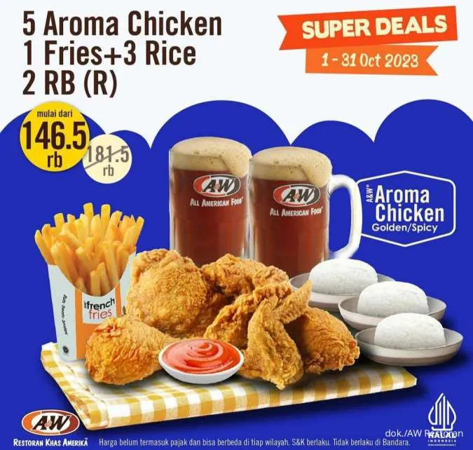 Promo AW Restoran 1-31 Oktober 2023 Super Deals