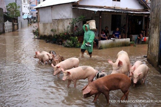 Banjir rendam ribuan rumah di Manado
