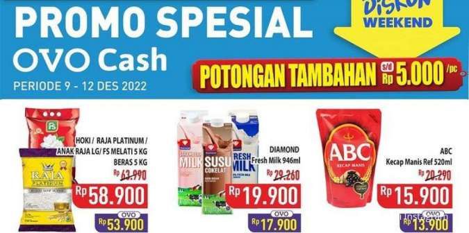 Harga Promo Hypermart di Minggu 11 Desember 2022, Promo Spesial dengan Ovo Cash