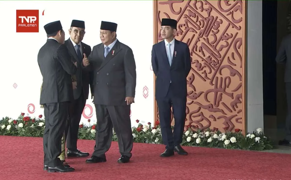 Bakal Beri Pidato Kenegaraan, Presiden Prabowo Tiba di Gedung Parlemen