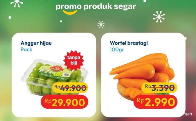 Promo JSM Hypermart 12-15 Desember 2025, Anggur Hijau Tanpa Biji Diskon Rp 20.000