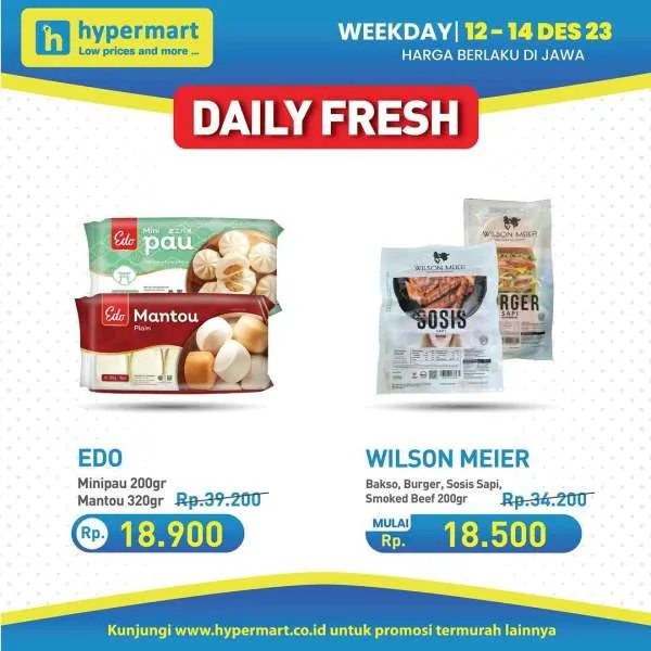 Promo Hypermart Hyper Diskon Weekday Periode 12-14 Desember 2023