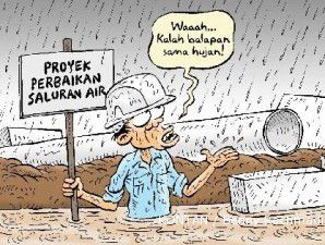 Duh... banjir lumpuhkan tol Tangerang!