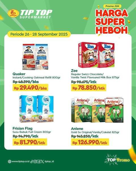 Promo JSM Tip Top 26-28 September 2025