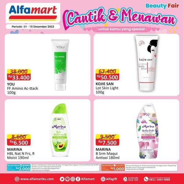 Harga Promo Alfamart Hari Ini 1-15 Desember 2022