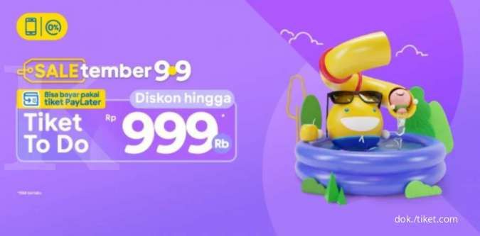 Hari Terakhir! Diskon SALE-TEMBER To Do Hingga Rp999.000 di Tiket.com