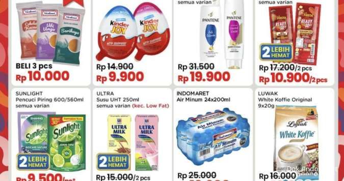 Promo JSM Indomaret 13-15 September 2024, Sunlight-Ultramilk Beli 2 Lebih Murah