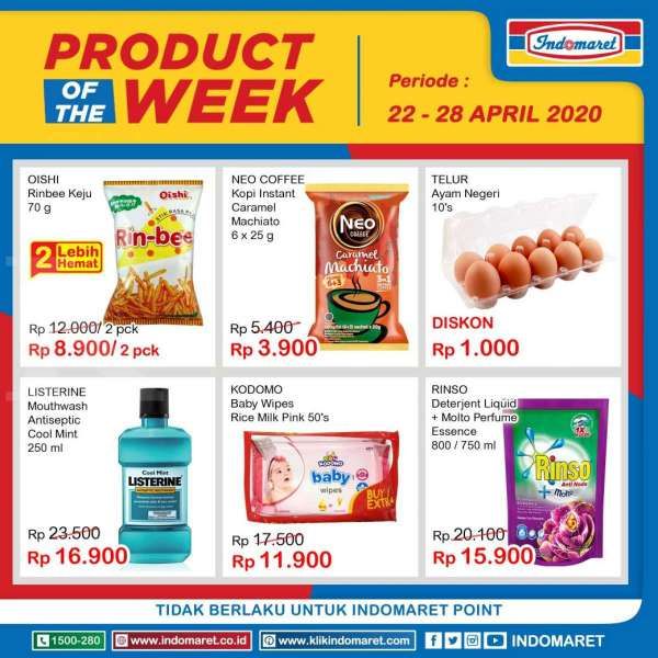 Promo Indomaret Product of The Week 22-28 April 2020