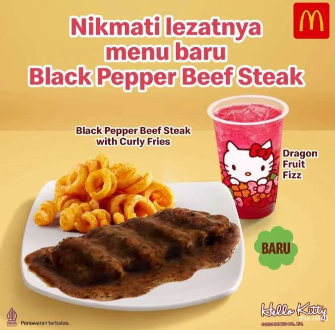 Prosperity Burger x Hello Kitty: Black Pepper Beef Steak