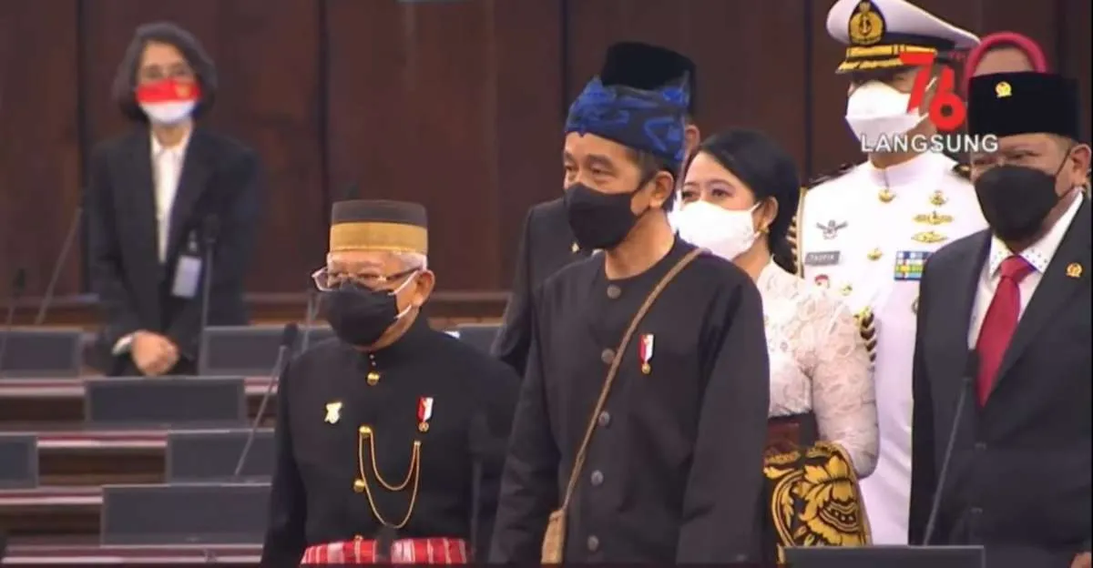 Jokowi gunakan baju adat Suku Baduy dalam pidato kenegaraan di Sidang Tahunan MPR