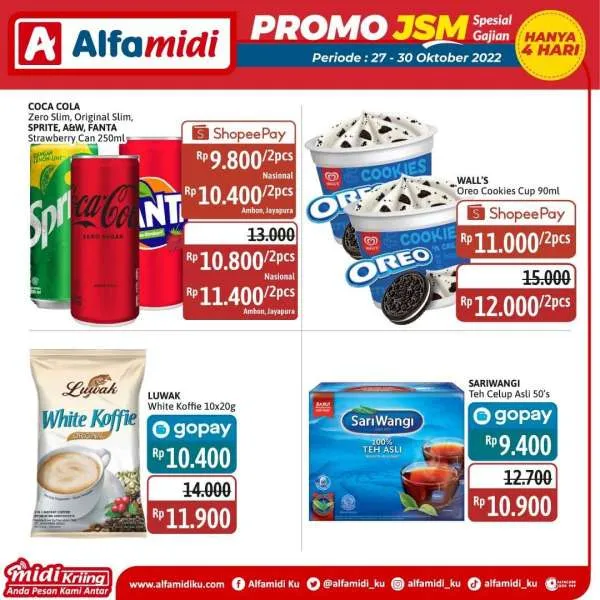 Promo JSM Alfamidi Spesial Gajian Periode 27-30 Oktober 2022