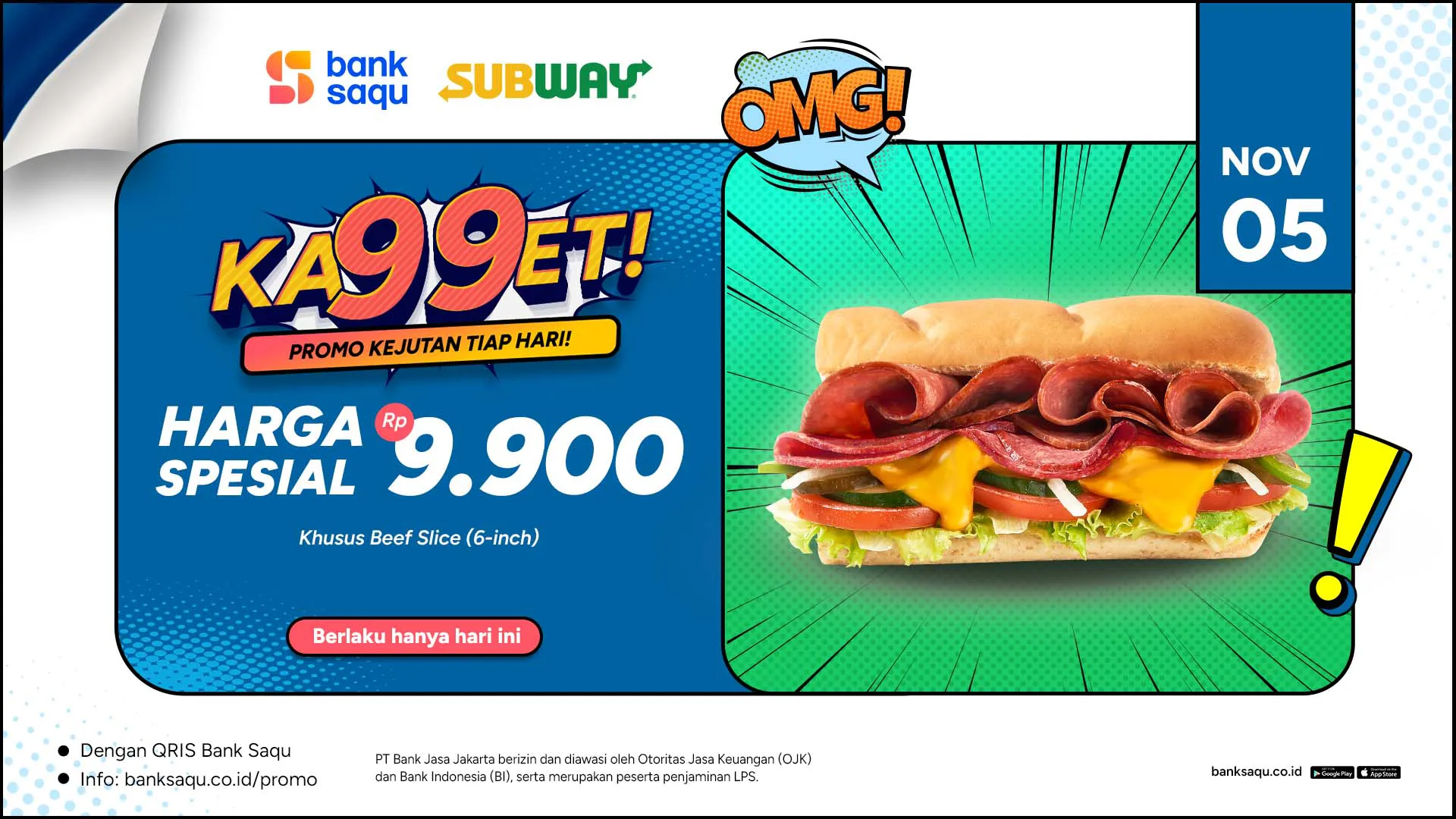 Promo Subway x Bank Saqu
