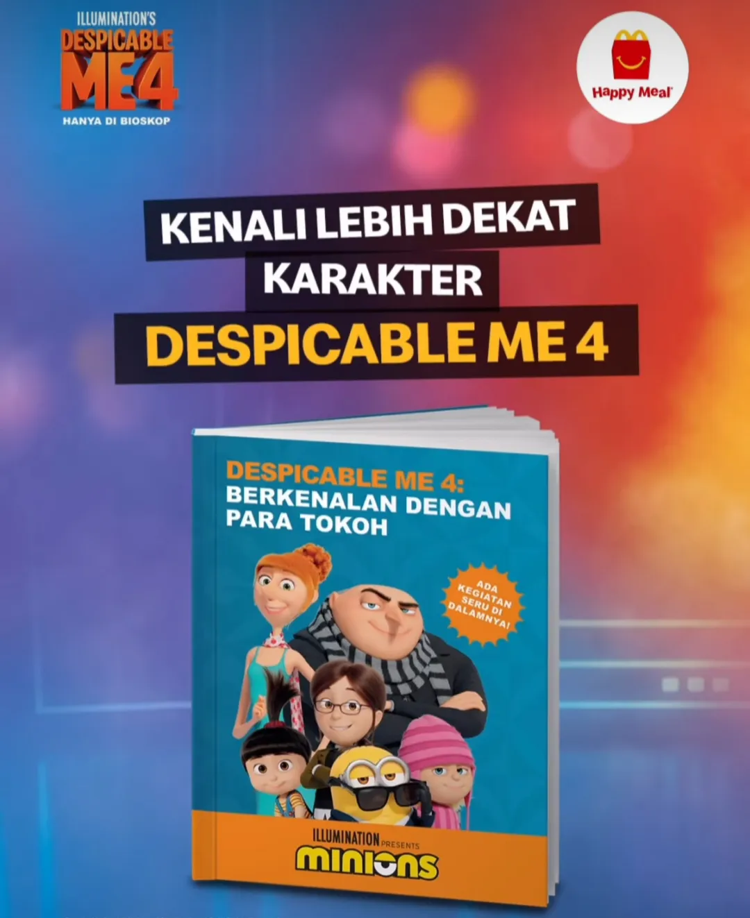 mcd happy meal x despicable me 4 minions