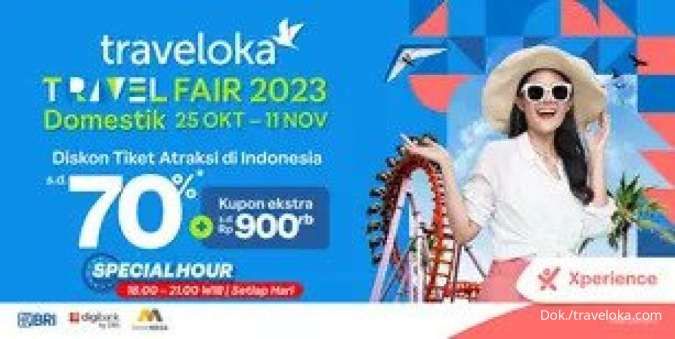 Promo Traveloka Travel Fair 2023, Diskon Tiket Atraksi di Indonesia hingga 70%