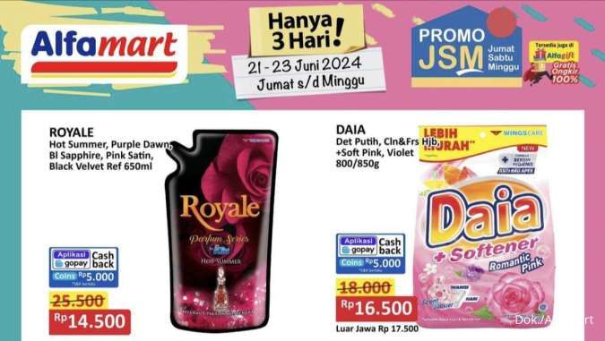 Promo JSM Alfamart Weekend 21-23 Juni 2024, Belanja Harga Lebih Murah dengan Gopay
