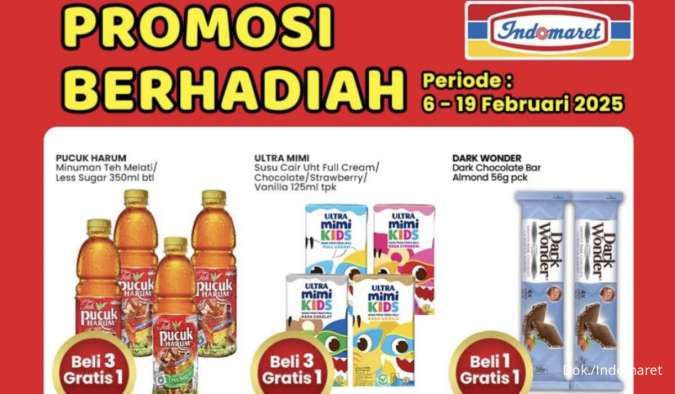 Promo Berhadiah Indomaret Periode 6-19 Februari 2025, Cokelat Beli 1 Gratis 1