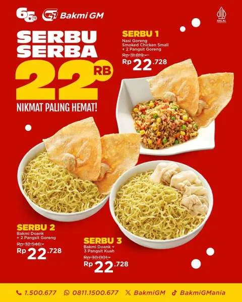 Promo Bakmi GM Serbu Serba Rp 22.000-an 13-24 Oktober 2025