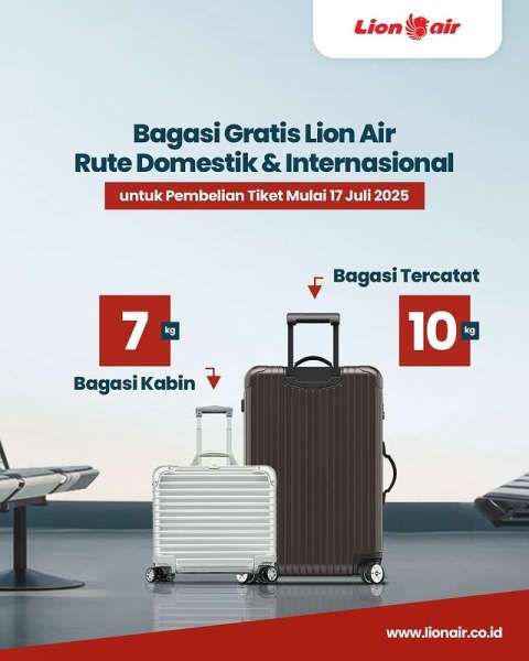 Aturan Bagasi Terbaru di Lion Air