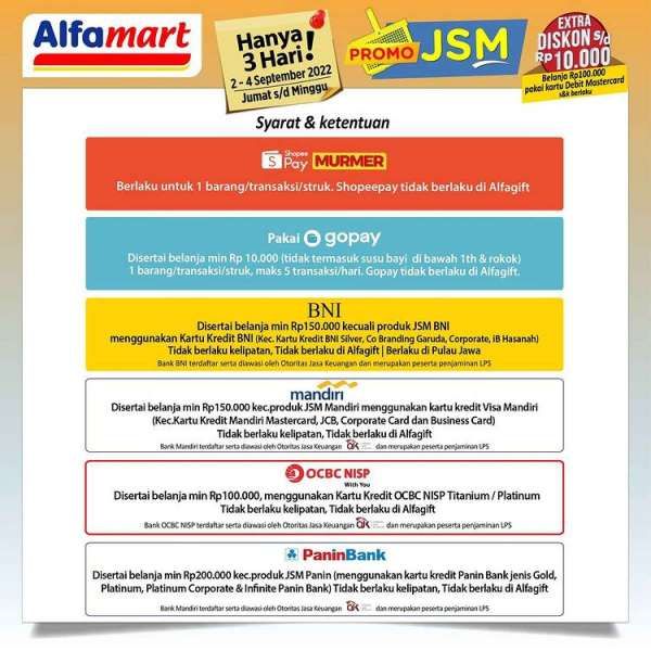 Promo JSM Alfamart 2-4 September 2022