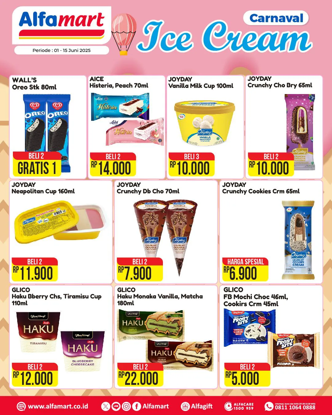 Promo Alfamart Carnaval Ice Cream Periode 1-15 Juni 2025