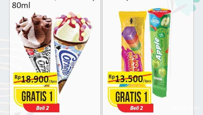 Promo Alfamart Serba Gratis hingga 31 Januari 2025, Es Krim-Detergent Beli 2 Gratis 1