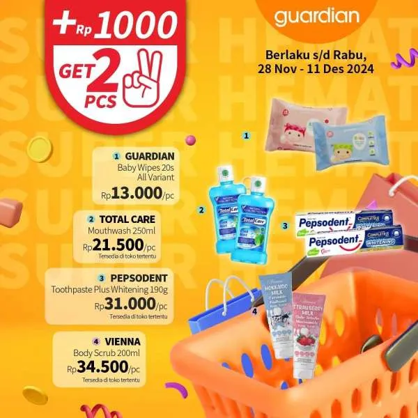 Promo Guardian Super Hemat Periode 28 November-11 Desember 2024