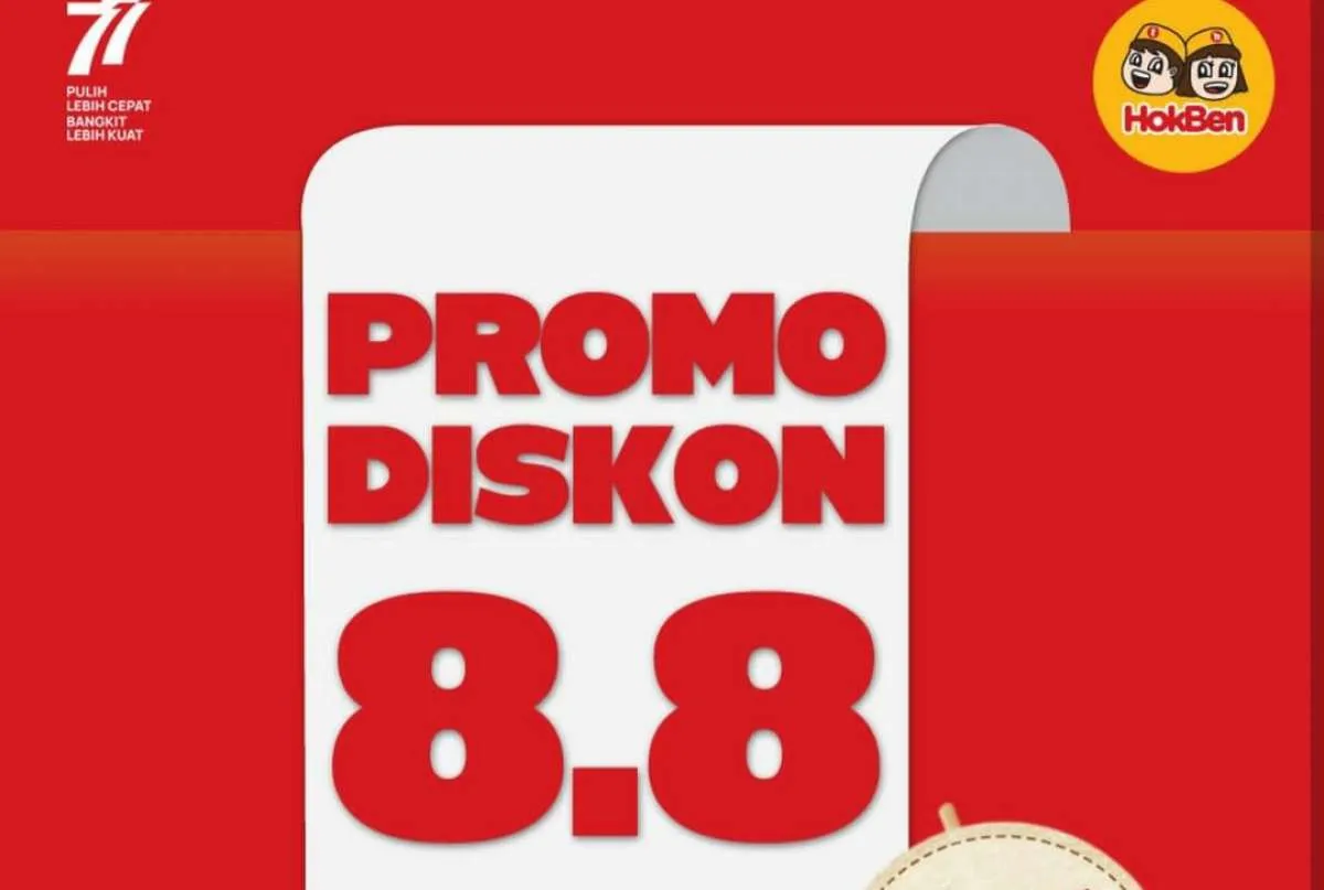 Promo 8.8 Hokben 2022, Tersedia 3 Paket Diskon Hokben Berbeda Super Murah!