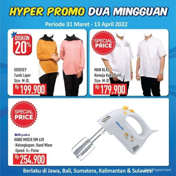 Promo Hypermart Dua Mingguan Periode 31 Maret-13 April 2022