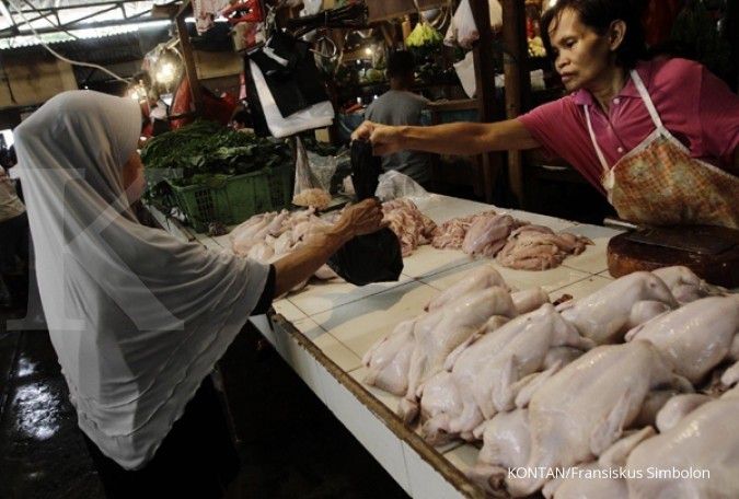 Harga ayam harusnya kurang dari Rp 30.000 per kg