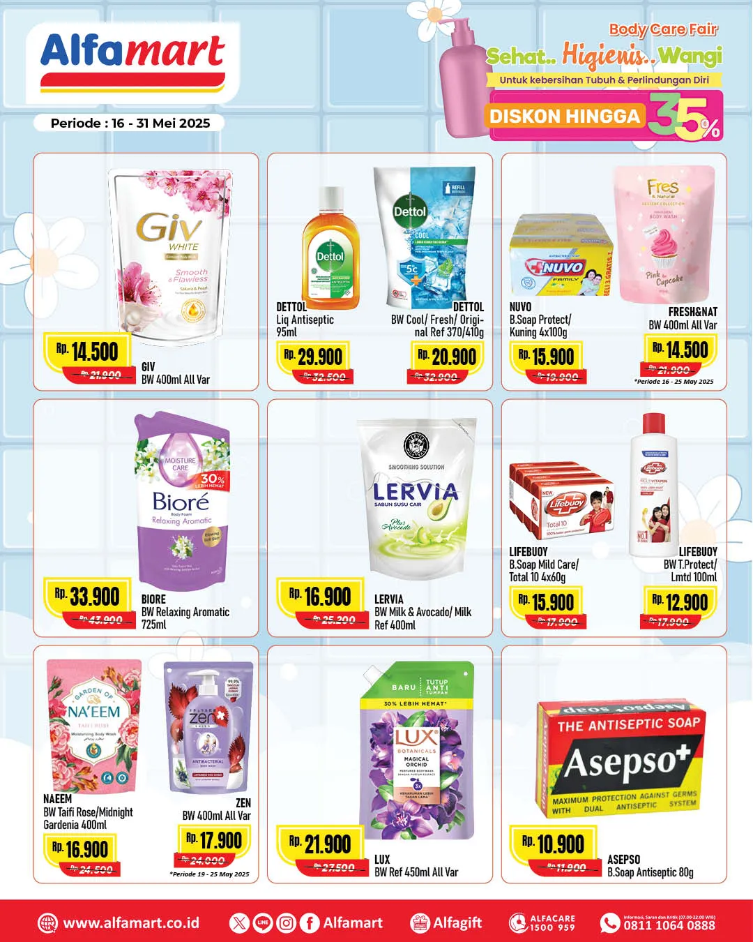 Promo Alfamart Body Care Fair Periode 16-31 Mei 2025