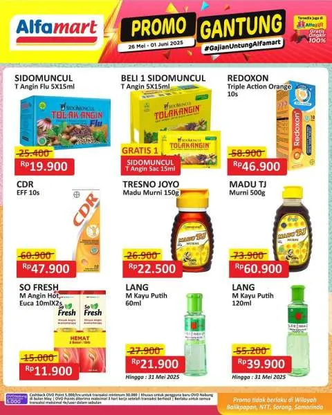 Promo Alfamart Gantung Periode 26 Mei-1 Juni 2025