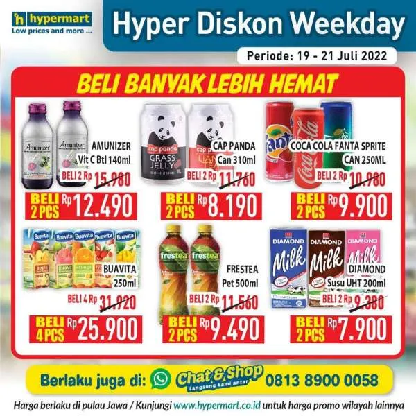 Promo Hypermart Hyper Diskon Weekday Periode 19-21 Juli 2022