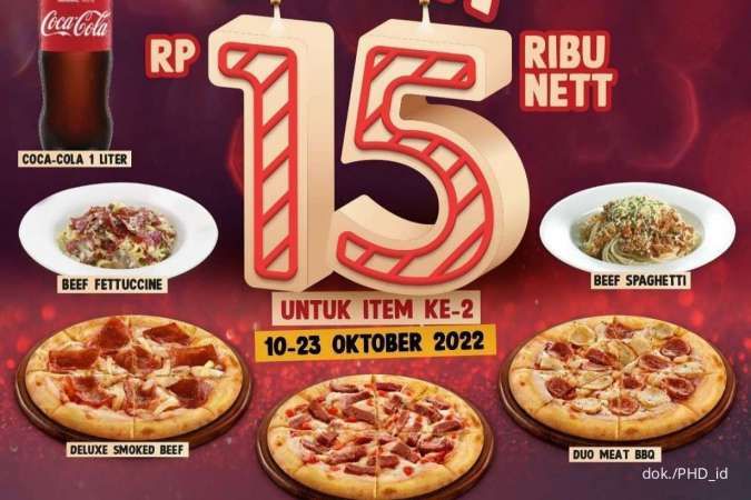 Promo HUT PHD ke-15, Pizza Regular Rp 15.000 Berlaku hingga 23 Oktober 2022