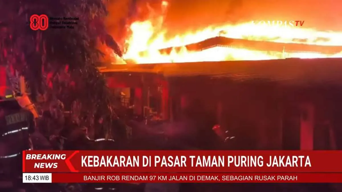 Pasar Taman Puring di Jakarta Selatan Kebakaran, Operasional Transjakarta Terimbas