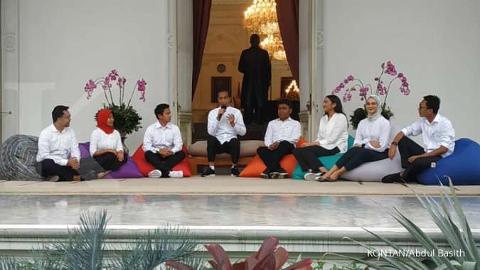 Ketujuh anak muda yang menjadi staf khusus Presiden Jokowi