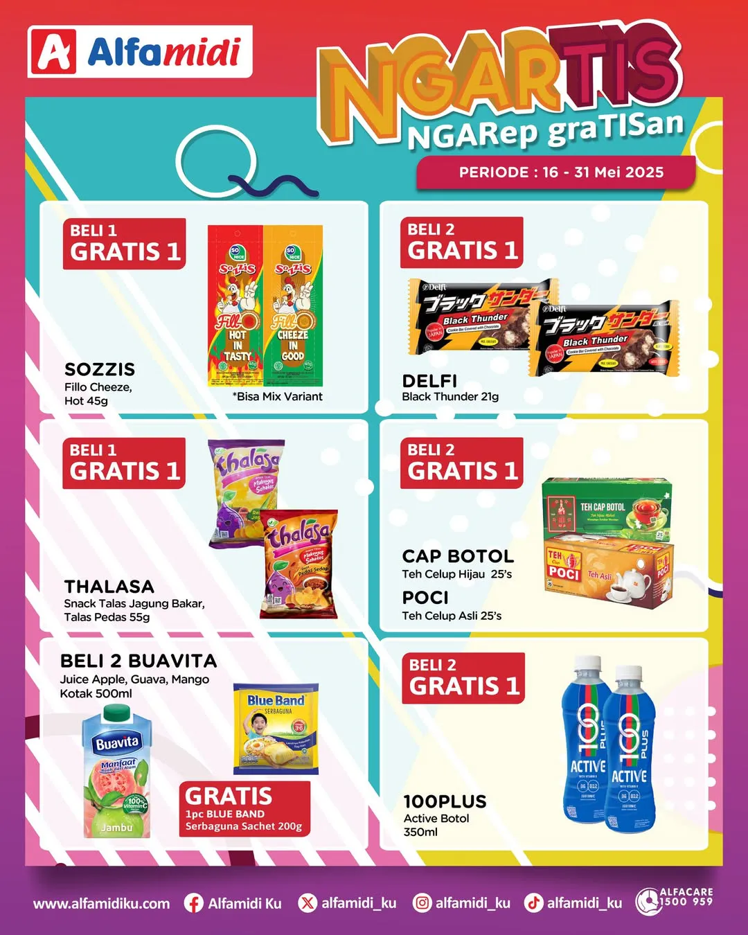 Promo Alfamidi Ngartis (Ngarep Gratisan) Periode 16-31 Mei 2025