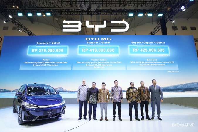 BYD M6 Diluncurkan di GIIAS 2024, MPV Listrik Pertama untuk Keluarga Indonesia