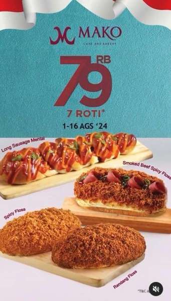 Promo Mako Bakery Spesial Kemerdekaan Agustus 2024