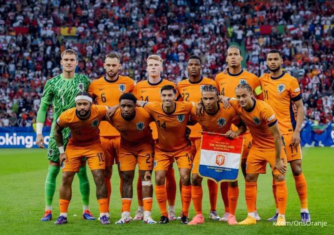 Prediksi Line Up Belanda untuk Laga Belanda vs Inggris, Semifinal EURO 2024