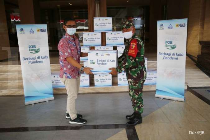Pembangkitan Jawa-Bali (PJB) berbagi kepada masyarakat terdampak pandemi
