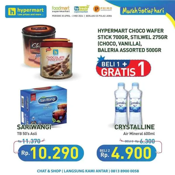 Promo Hypermart Hyper Diskon Weekday Periode 30 April-2 Mei 2024