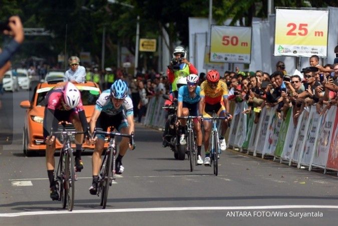 Pebalap asal Yunani menang balap sepeda di Indonesia