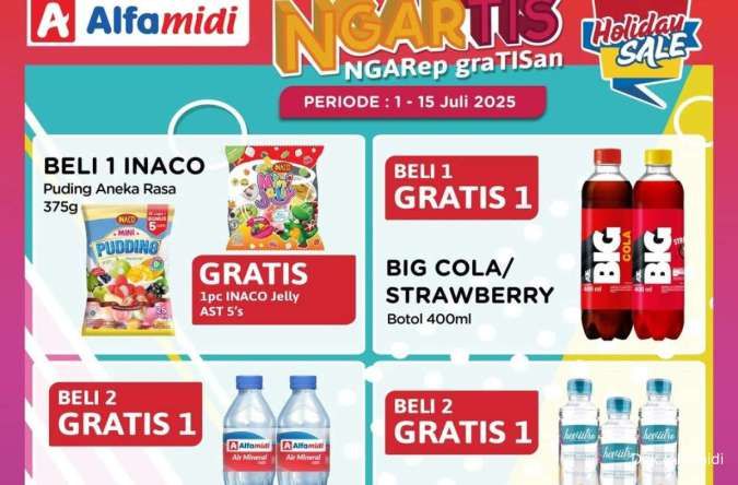 Promo Alfamidi Ngartis Terbaru sampai 15 Juli 2025, Pudding-Parfum Beli 1 Gratis 1