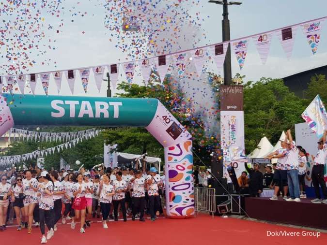 Perjalanan Menuju Ulang Tahun ke-40, VIVERE Group Gelar Fun Walk Excellent Steps