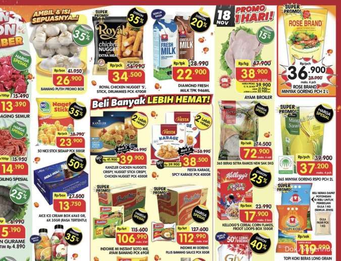 Promo Superindo Hari Ini 17-20 November 2025, Nanas Kelud-Bawang Putih Harga Spesial